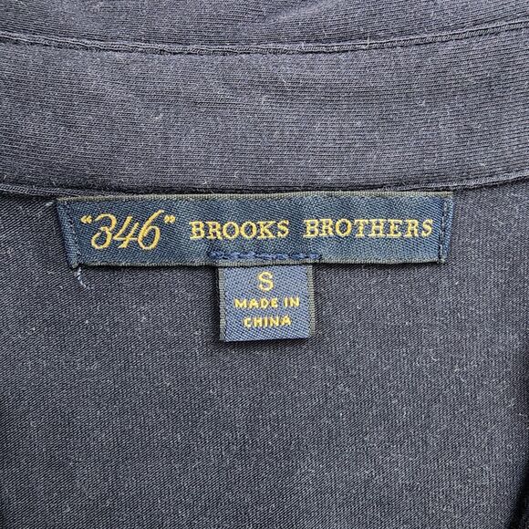 Brooks Brothers Dress Womens Small Blue Navy Gold Buttons 3/4 Sleeve Button up - Picture 4 of 16
